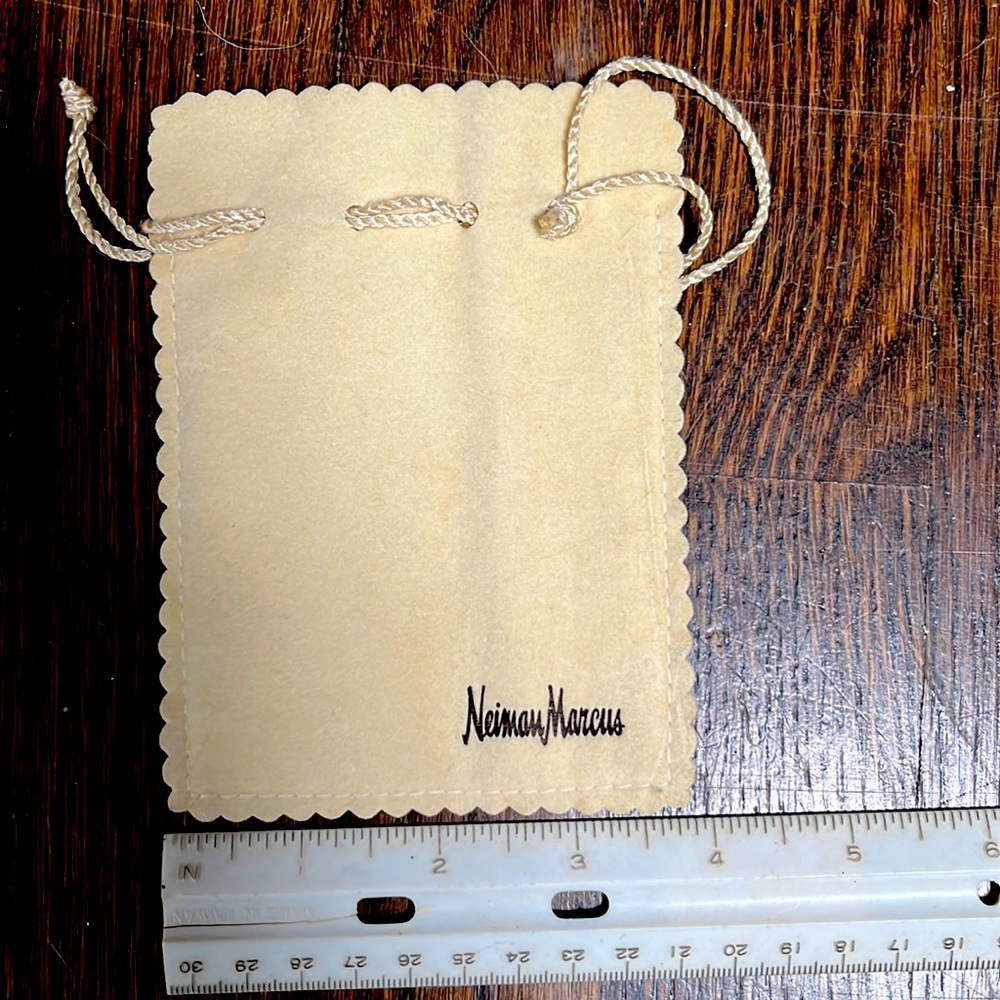 Neiman Marcus velour jewelry bag